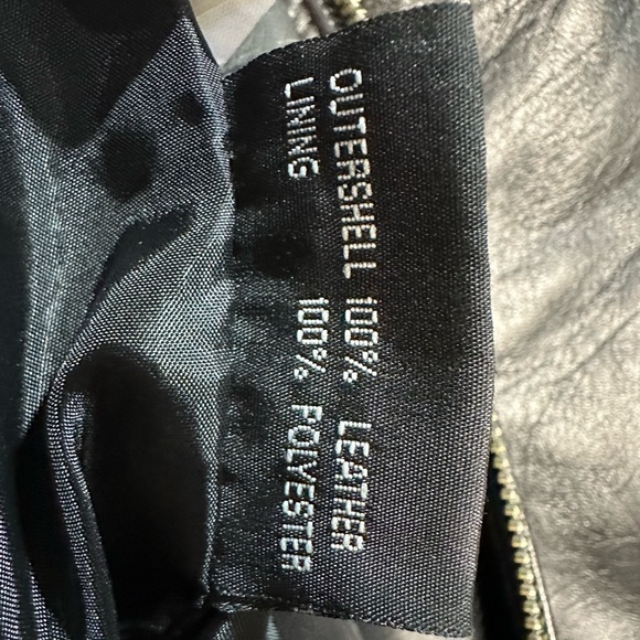 NWOT Whet Blu Patricia Slim Fit Leather Jacket Size Medium - Picture 5 of 7